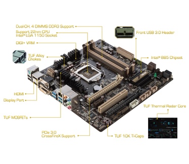 Asus Intel B85 Asus Vanguard B85