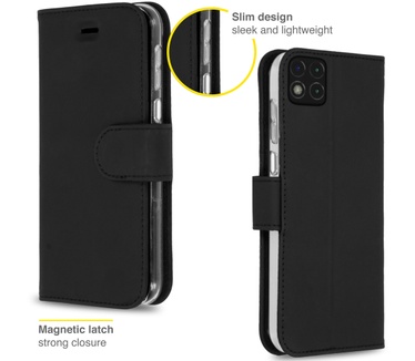 Accezz Wallet Softcase Bookcase Xiaomi Redmi 9C - Zwart (Redmi 9C) Zwart