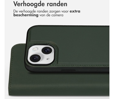 Accezz Premium Leather 2 in 1 Wallet Bookcase iPhone 15 - Groen