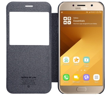 Nillkin Sparkle S-View Book Case Samsung Galaxy A3 (2017) - Grijs Grijs