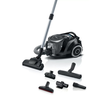 Bosch Serie | 6 Hausgeräte BGC41XSIL, zakloze stofzuiger serie 6, zwart, 700 W, 68 decibel