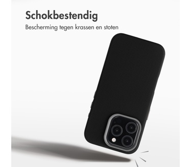 Accezz Mesh Backcover met MagSafe voor de Apple iPhone 15 Pro - Zwart
