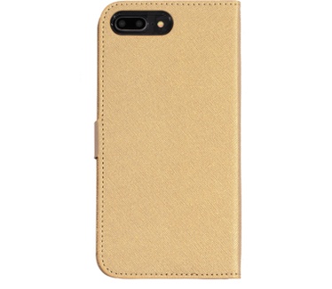 Mobiparts Saffiano Wallet Case Apple iPhone 7 Plus, iPhone 8 Plus Gold