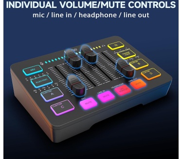 Fifine AmpliGame SC3 Gaming Audio Mixer
