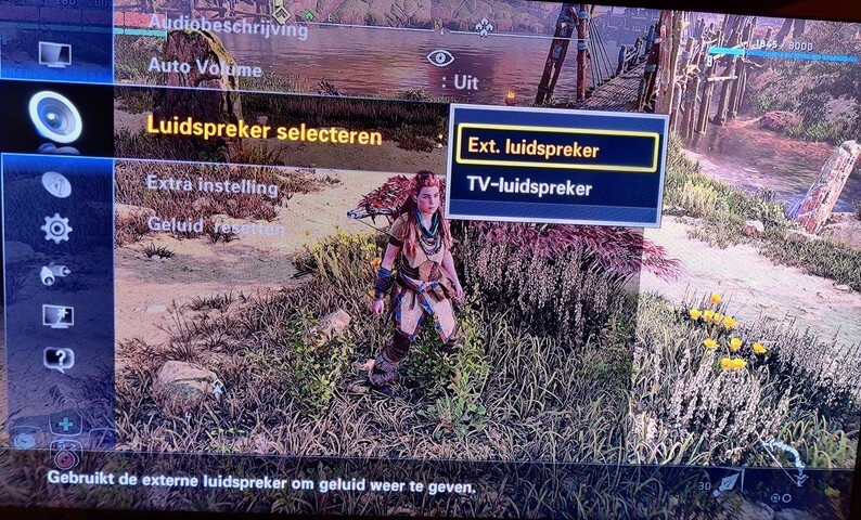 Samsung UE55C6000 - Menu - Geluid - Luidsprekers selecteren: Ext. luidspreker