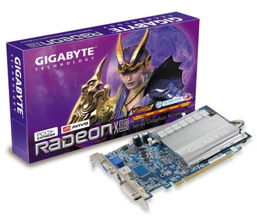 GigaByte Radeon X1300 Pro 256MB DDR2 (PCI-e, DVI, D-Sub, Passief) GV-RX13P256D-RH