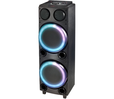 Medion LIFE P61458 Party luidspreker, rijk geluid, verschillende lichteffecten, LED display, Bluetooth 5.0, 2 x 100 W RMS