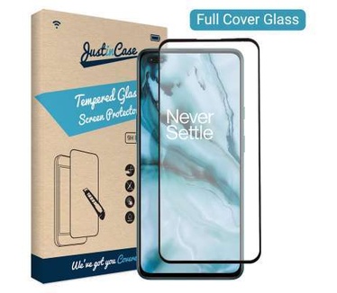 Just in Case Full Cover Tempered Glass OnePlus Nord Zwart