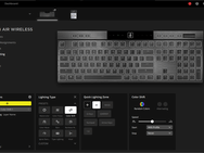 Corsair K100 Air Wireless - iCUE-screenshots