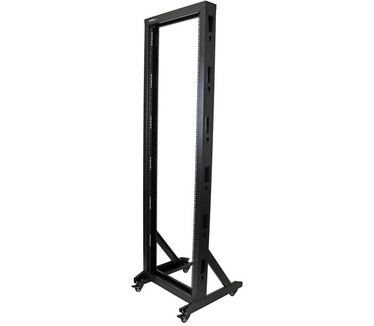 Startech.com 42U Open Server Rack Frame met zwenkwielen Serverkast met 2 stijlen