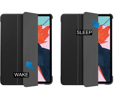 Accezz Trifold Bookcase iPad Air (2022 / 2020) - Zwart