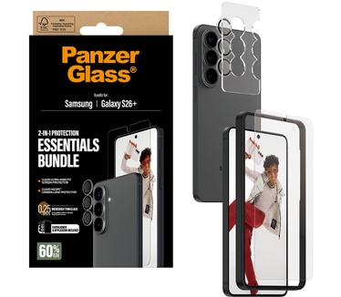 PanzerGlass PanzerGlass® Hoops® 2-in-1 Bundle Samsung Galaxy S26+ | Ultra-Wide Fit