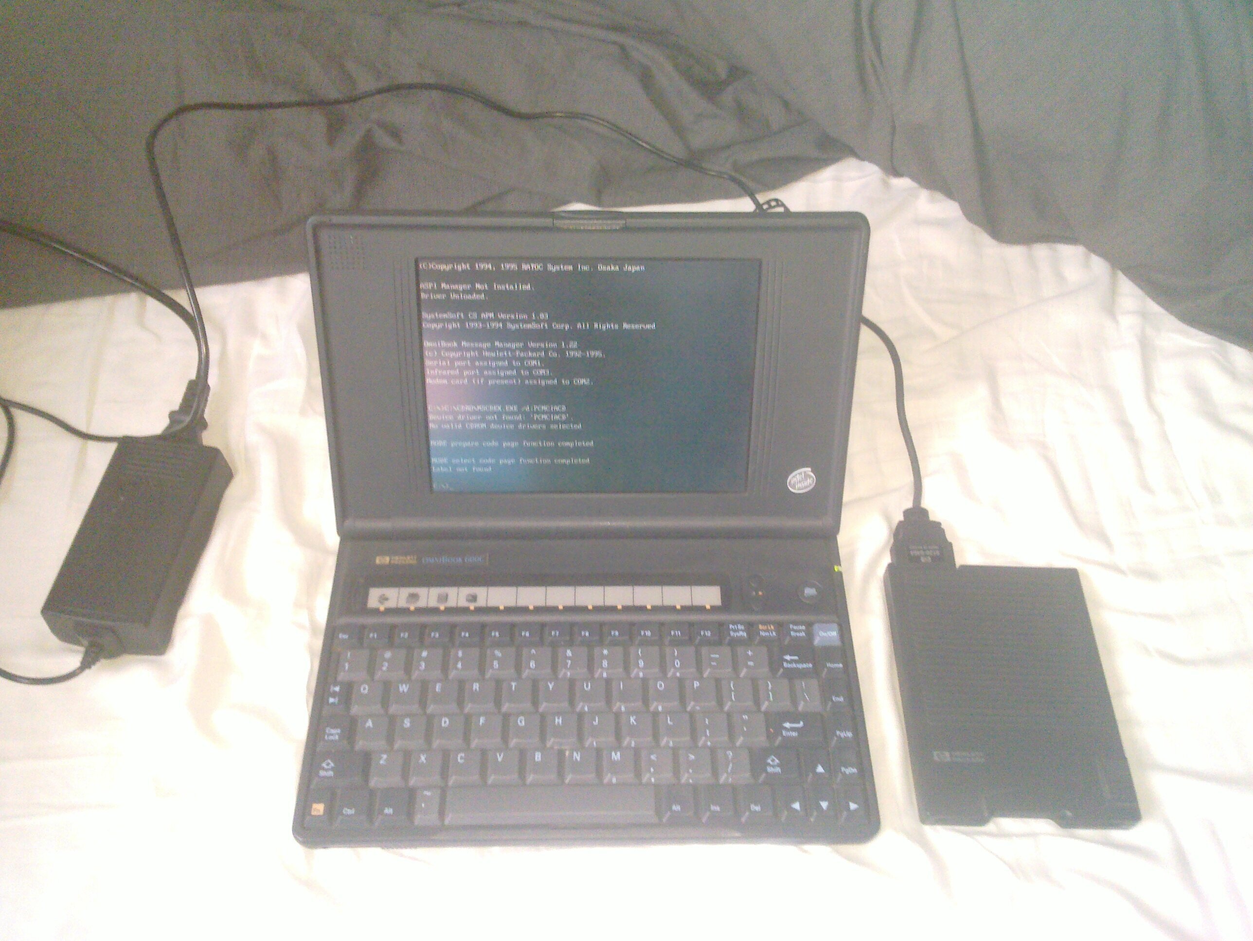 HP OmniBook 600C retro vintage laptop defect aangeboden - Vraag ...