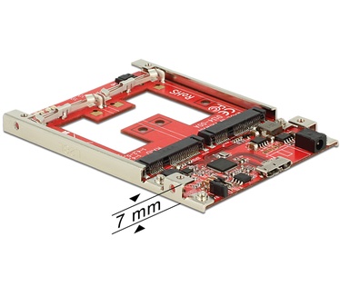 Delock 2.5″ Converter USB 3.1 Type Micro-B female > 2 x mSATA with RAID