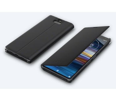Sony Xperia 10 Plus PU Leather Book Stand Case  Zwart