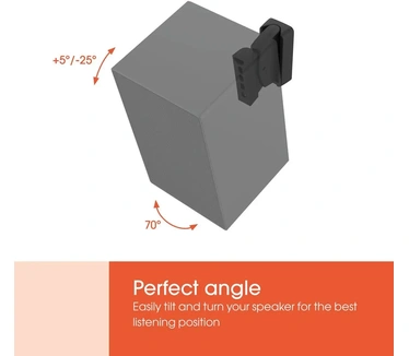 Vogel's SWM 3021 | Surround speaker muurbeugel (max 5 kg) | 5°/-25° tilt | Zwart