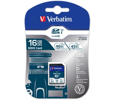 Verbatim 16GB Pro U3 SDHC