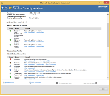 Microsoft Baseline Security Analyzer