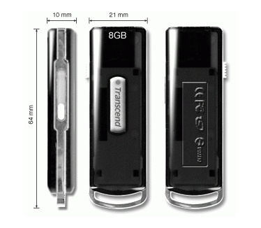 Transcend JetFlash V15 8GB Zwart