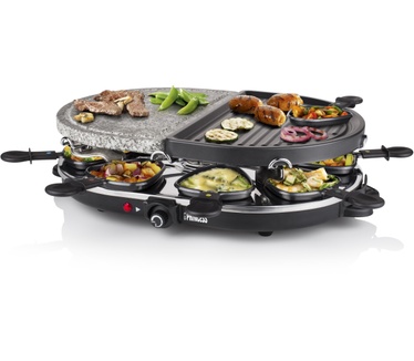 Princess 162710 Raclette 8 Oval Stone & Grill Party