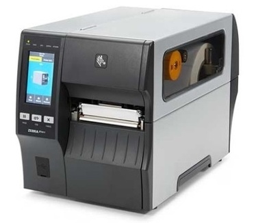 Zebra TT Printer ZT411 4, 203 dpi, Euro en UK Cord, Serial, ZT41042-T2E000Z (Euro en UK Cord, Serial, USB, 10/100 Ethernet, Bluetooth 4.1/MFi, USB Host, Cutter w/Catch Tray. EZPL)