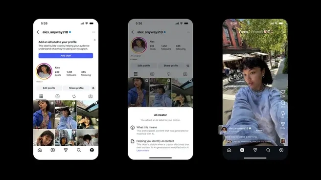 Instagram AI-maker label