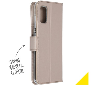 Accezz Wallet Softcase Bookcase Samsung Galaxy A41 - Goud (Galaxy A41) Goud