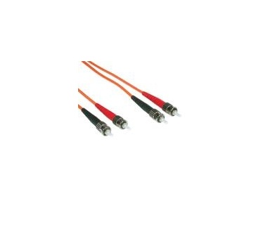 CablesToGo 2m ST/ST LSZH Duplex 62.5/125 Multimode Fibre Patch Cable
