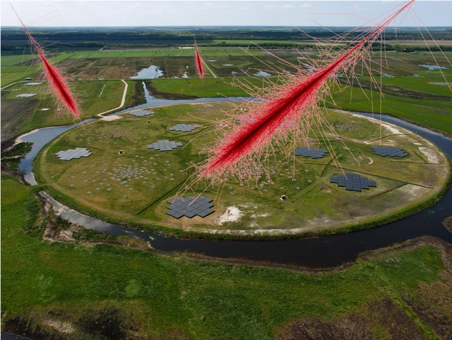 Lofar deeltjesdouche