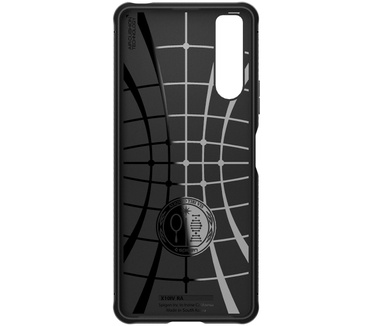 Spigen Sony Xperia 10 IV Rugged Armor TPU Back Cover Zwart