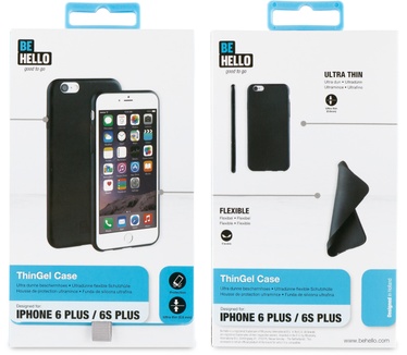 BeHello iPhone 6 Plus / 6S Plus ThinGel Case Black