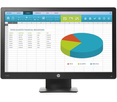 HP ProDisplay P203 (X7R53AA) Zwart