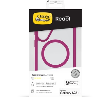 Otterbox React Magnets Series voor Samsung Galaxy S26+, Rose Crystal (Galaxy S26 Ultra) Transparant