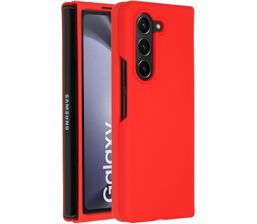 Accezz Liquid Silicone Backcover Samsung Galaxy Z Fold 5 - Rood