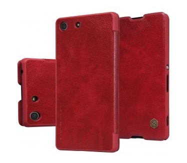 Nillkin Leather Case Sony Xperia M5 - Qin Series - Red