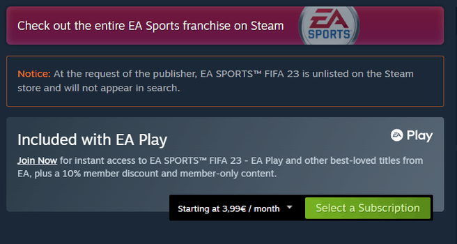 ФИФА 23 Steam