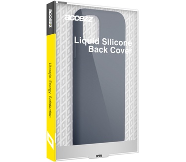 Accezz Liquid Silicone Backcover Samsung Galaxy S23 Ultra - Donkerblauw
