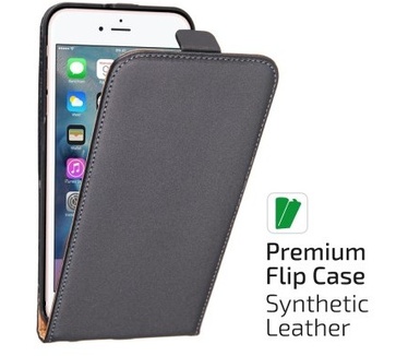qMust Elegant flip case Apple iPhone 6 Plus / 6s Plus - Black
