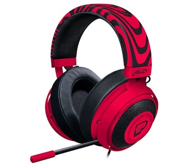 Razer Kraken Pro V2 Neon Red - Oval - PewDiePie