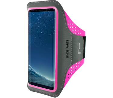 Mobiparts Comfort Fit Sport Armband Samsung Galaxy S8 Neon Pink