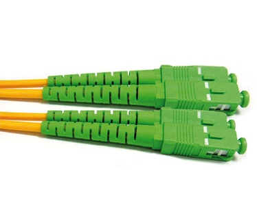 Advanced Cable Technology 0.5 meter LSZH Singlemode 9/125 OS2 glasvezel patchkabel duplex met SC/APC connectoren