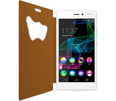 Wiko W-Vision Folio hoes Ridge 4G - Smart-window cover - wit