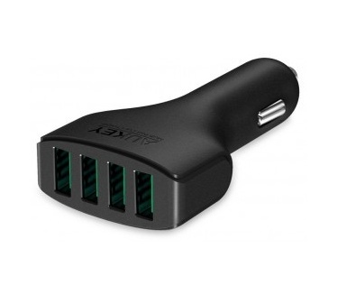 Aukey Aukey Autolader CC-01 - 2.400mAh - 4 USB poorten - Black
