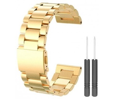 Just in Case Metalen armband voor Garmin Fenix 3 / Fenix 3 HR - Goud
