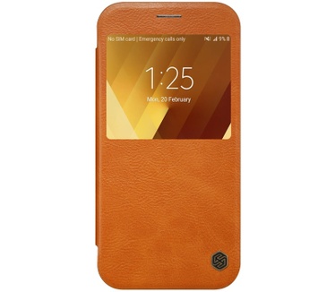 Nillkin Qin PU Leather Book Case Samsung Galaxy A3 (2017) - Bruin Bruin