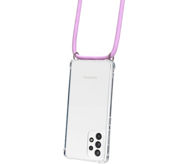 Mobiparts Lanyard Case Samsung Galaxy A52 (2021) Violet Cord