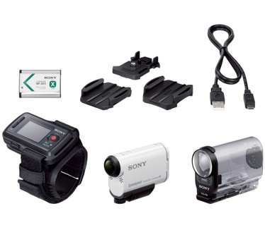 Sony AS200V Action Cam met Wi-Fi en GPS + Live View-afstandsbedieningsset
