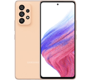 Samsung Galaxy A53, 8GB ram, 256GB opslag Perzik