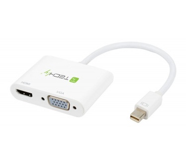 Techly Mini DisplayPort to HDMI/VGA Adapter Wit