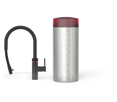 Quooker Flex Round Zwart incl. COMBI+ reservoir